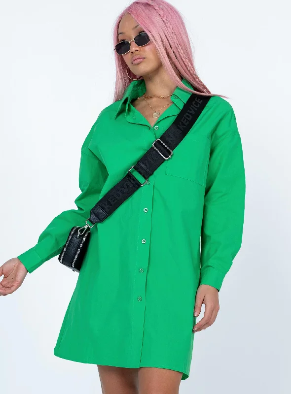 Non - Slip Casual Dresses with Adjustable Straps​ Emersyn Mini Dress Green
