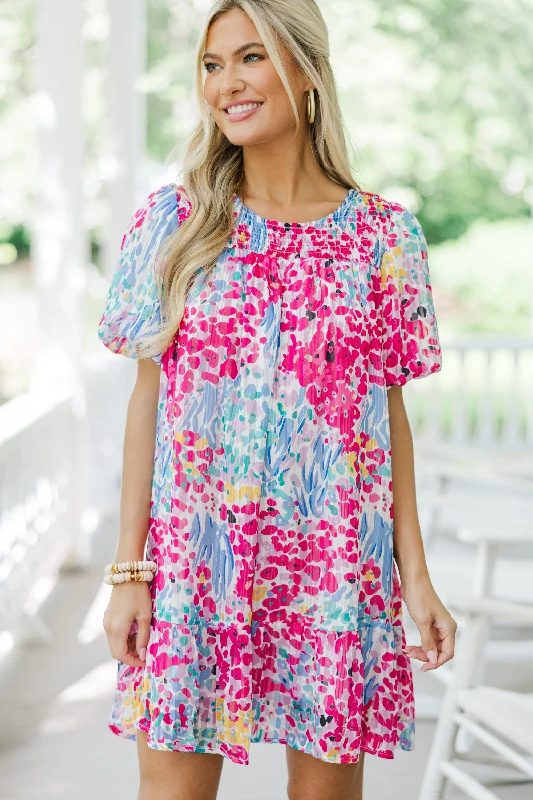 Linen Casual Dresses for Breathability​ Find You Well Blue Floral Dress
