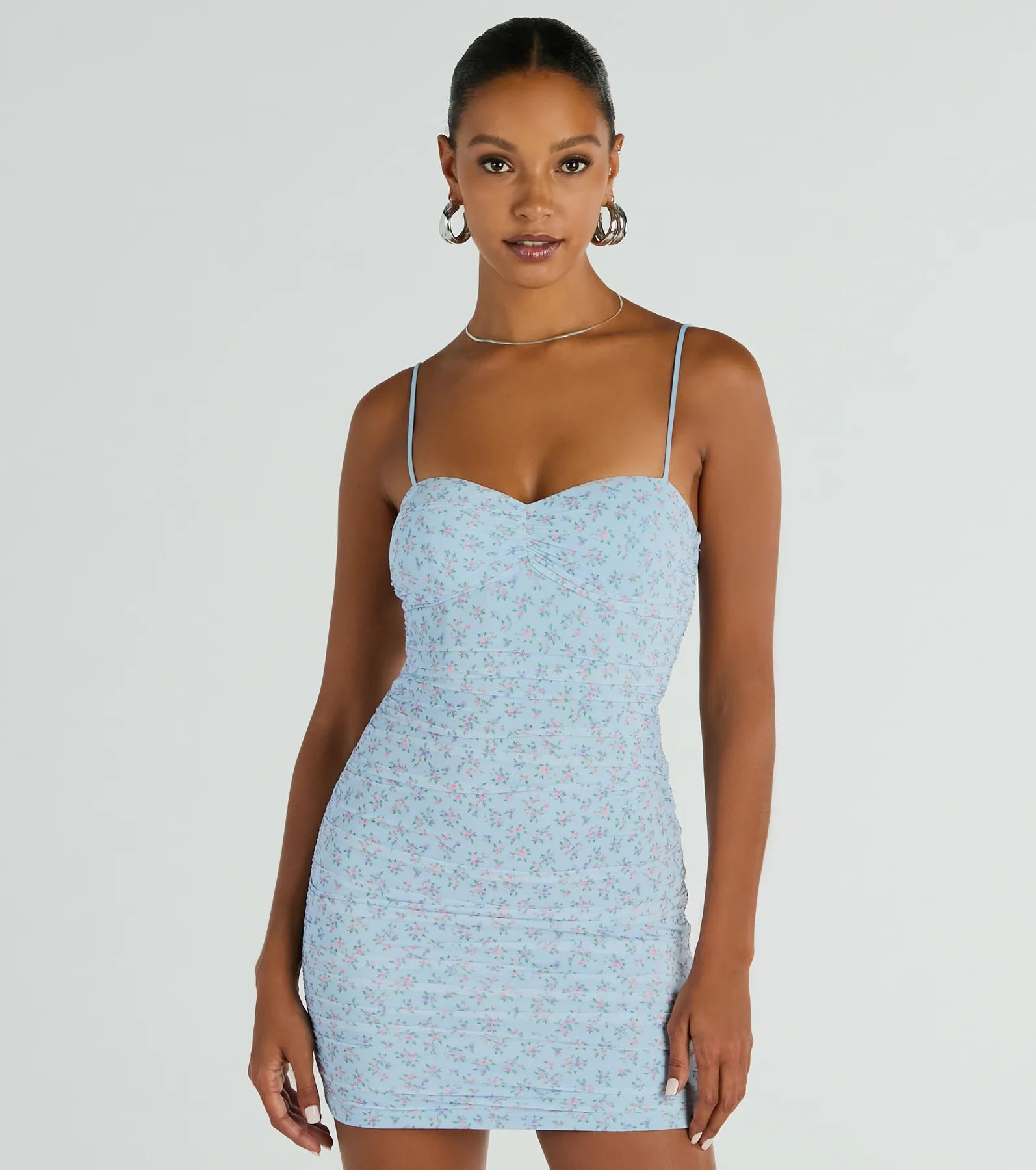 Embroidered Casual Dresses with Intricate Designs Sweet Feelings Sleeveless Ditsy Floral Mini Dress Embroidered Casual Dresses with Intricate Designs Sweet Feelings Sleeveless Ditsy Floral Mini Dress