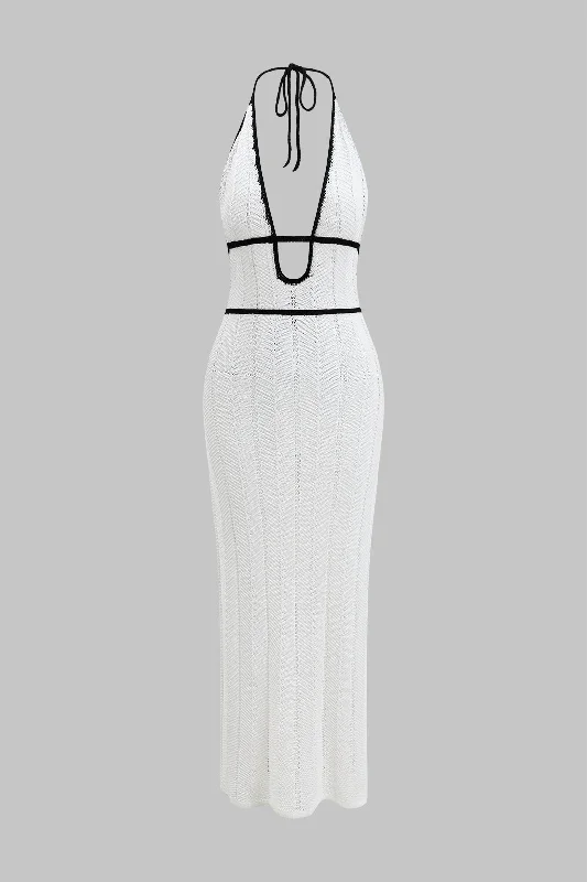 Home - Wear Casual Dresses for Comfort at Home Backless Strappy V-Neck Sleeveless Maxi Dress Home - Wear Casual Dresses for Comfort at Home Backless Strappy V-Neck Sleeveless Maxi Dress