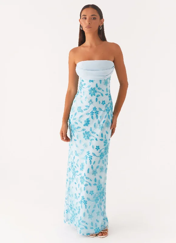 Home - Wear Casual Dresses for Comfort at Home​ Prism Beaded Maxi Dress - Blue