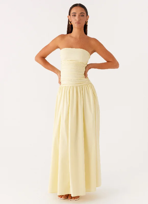 Wrap - Style Casual Dresses for Easy Wear​ Carmel Maxi Dress - Yellow