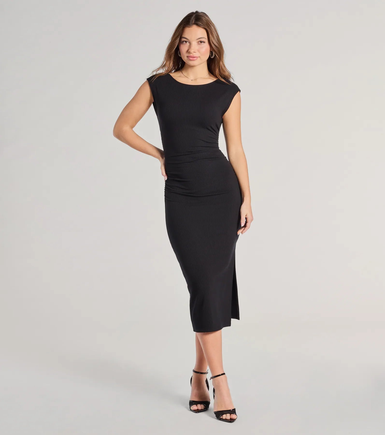 Sleep - Wear Inspired Casual Dresses for a Cozy Feel Many Admirers Open Back Bodycon Midi Dress Sleep - Wear Inspired Casual Dresses for a Cozy Feel Many Admirers Open Back Bodycon Midi Dress
