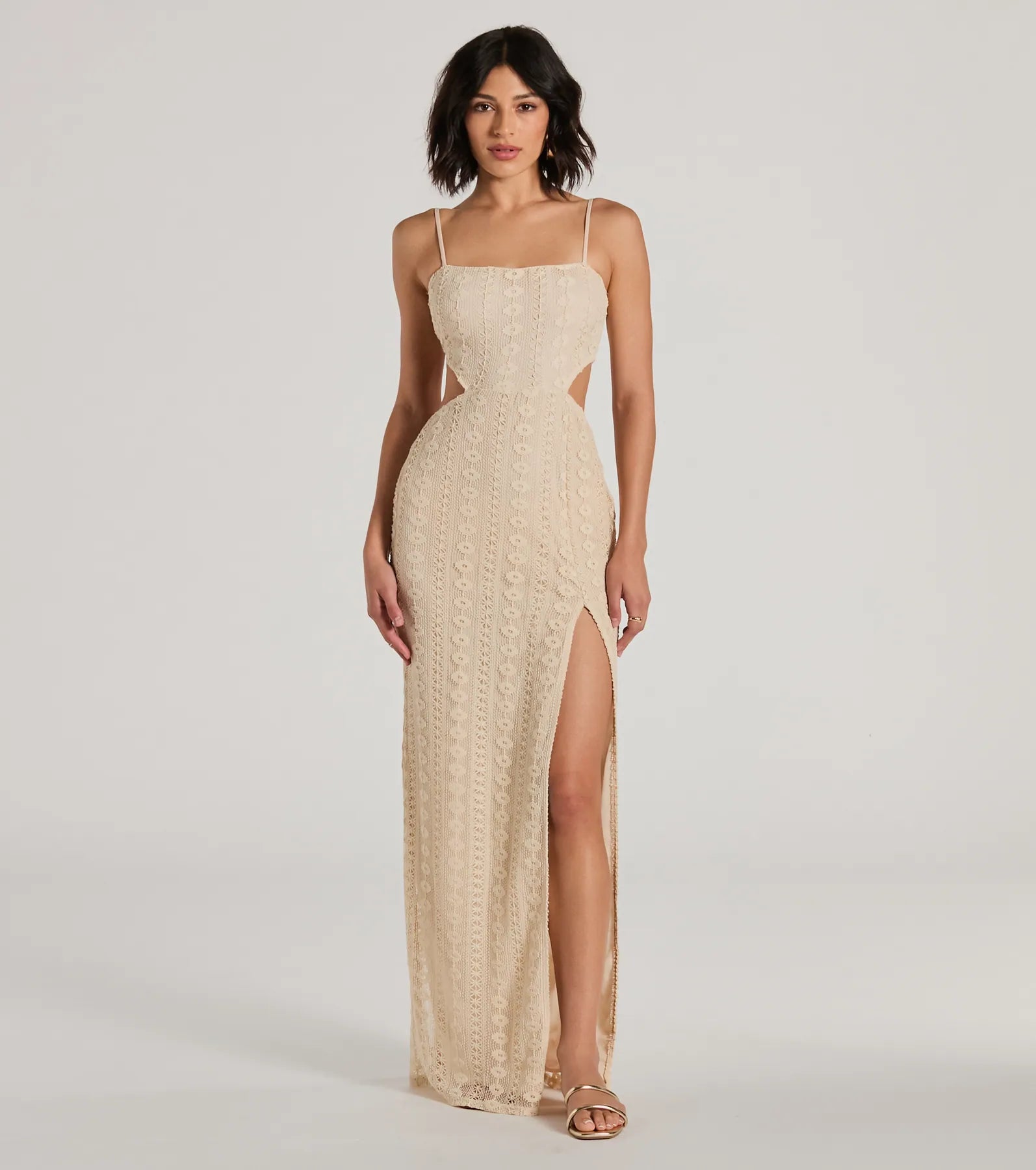 Washable Casual Dresses for Convenient Cleaning Sunny Thoughts Sleeveless Cutout Crochet Maxi Dress Washable Casual Dresses for Convenient Cleaning Sunny Thoughts Sleeveless Cutout Crochet Maxi Dress