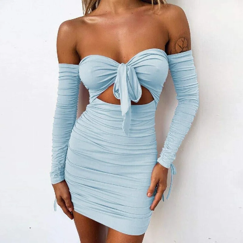 Plaid mini dresses for fall fashion FashionSierra - Women Bodycon Dress Off Shoulder Long Sleeve Hollow Out Solid Clubwear Party Ladies Casual Slim Mini Dress Plaid mini dresses for fall fashion FashionSierra - Women Bodycon Dress Off Shoulder Long Sleeve Hollow Out Solid Clubwear Party Ladies Casual Slim Mini Dress