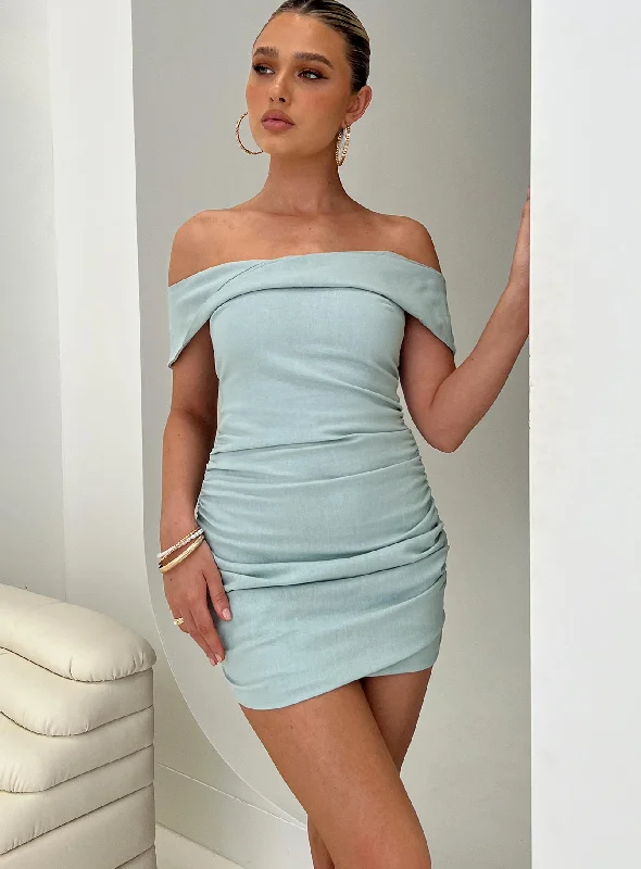 Mini dresses with tiered skirts for added volume Marcia Mini Dress Blue