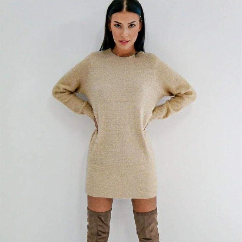 Mini dresses with fringe for a bohemian style FashionSierra - Women Long Sleeve Knitted Sweater Mini Dress Fashion Autumn Winter Lady Backless Party Club Casual Jumper Dress Mini dresses with fringe for a bohemian style FashionSierra - Women Long Sleeve Knitted Sweater Mini Dress Fashion Autumn Winter Lady Backless Party Club Casual Jumper Dress