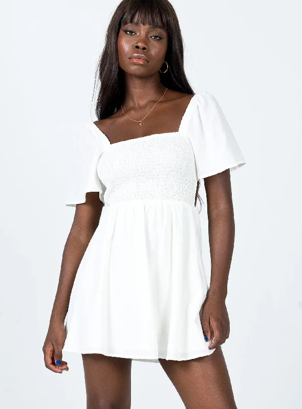 Midi Casual Dresses in Trendy Patterns​ Summer Nights Mini Dress White