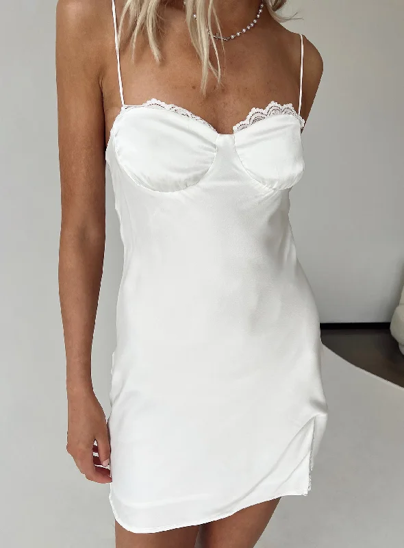Mini dresses with abstract prints for an artistic look Snowbird Mini Dress White Tall Mini dresses with abstract prints for an artistic look Snowbird Mini Dress White Tall