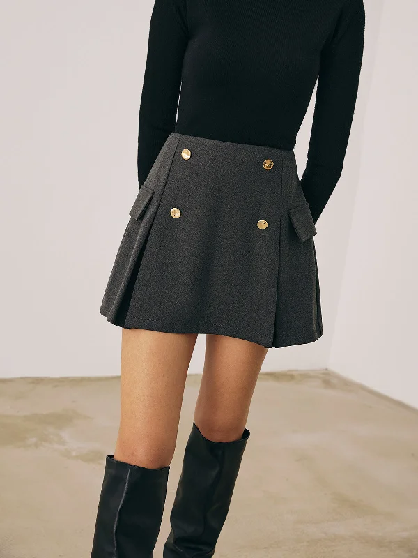 Summer - Appropriate Casual Dresses in Lightweight Materials Versatile Side Pleated Mini Skirt Summer - Appropriate Casual Dresses in Lightweight Materials Versatile Side Pleated Mini Skirt