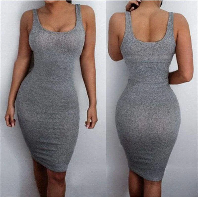 Cotton mini dresses for a comfortable everyday option FashionSierra - Women Package Hip Dress Summer Bandage Bodycon Mini Dress High Waist Slim Solid Gray Casual vestidos Sundress Cotton mini dresses for a comfortable everyday option FashionSierra - Women Package Hip Dress Summer Bandage Bodycon Mini Dress High Waist Slim Solid Gray Casual vestidos Sundress