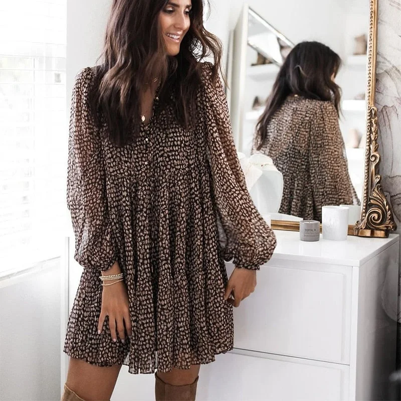 Cotton mini dresses for a comfortable everyday option FashionSierra - Casual V-neck Long Sleeve Button Mini Dress Cotton mini dresses for a comfortable everyday option FashionSierra - Casual V-neck Long Sleeve Button Mini Dress