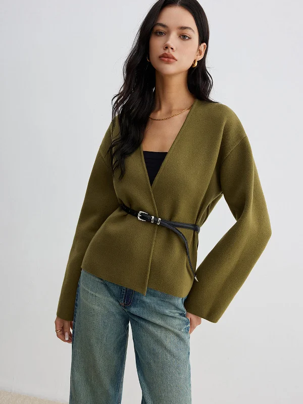 Bamboo - Fiber Casual Dresses for an Eco - Friendly Option Retro Shift Cardigan Without Belt Bamboo - Fiber Casual Dresses for an Eco - Friendly Option Retro Shift Cardigan Without Belt