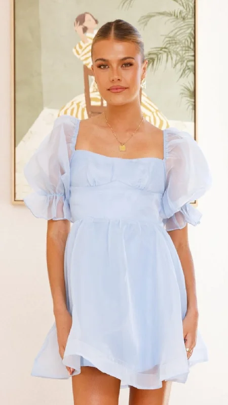 Mini dresses with cold - shoulder designs Lakeithia Mini Dress - Blue