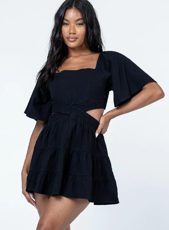 Toddler Casual Dresses in Soft Fabrics​ Dark Star Mini Dress Black