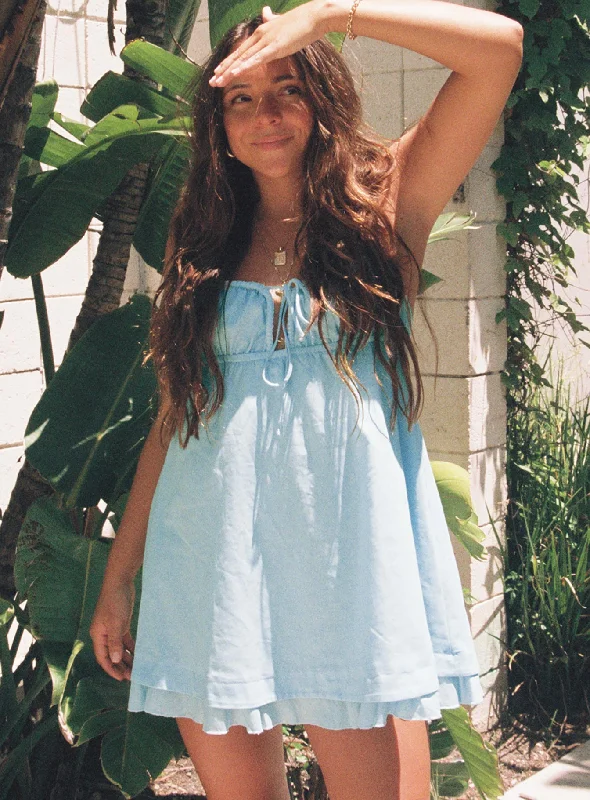 Printed mini dresses for a casual day out Empress Of Love Mini Dress Blue