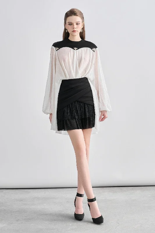 Midi Casual Dresses in Trendy Patterns Addilyn Crossover Ruffle Layer Chanel Mini Dress Midi Casual Dresses in Trendy Patterns Addilyn Crossover Ruffle Layer Chanel Mini Dress