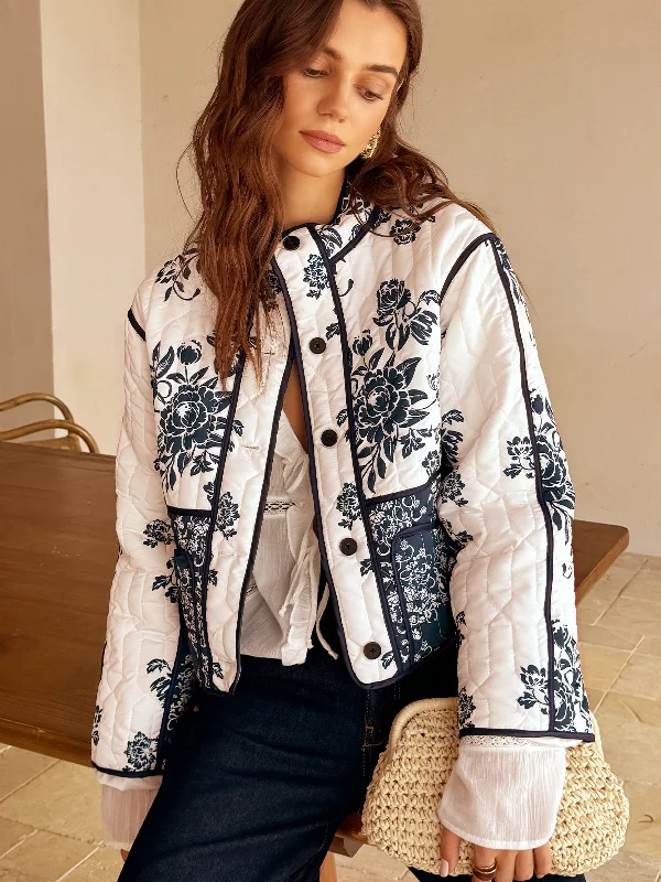 Jewelry - Complementary Casual Dresses for a Complete Look Boheme Printed Piping Cozy Jacket Jewelry - Complementary Casual Dresses for a Complete Look Boheme Printed Piping Cozy Jacket