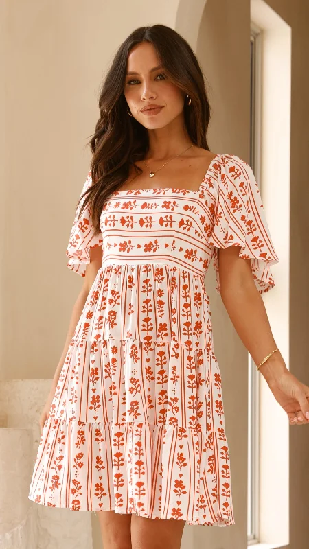 Mini dresses with cut - out details for a trendy look Braileigh Mini Dress - Floral Love Mini dresses with cut - out details for a trendy look Braileigh Mini Dress - Floral Love