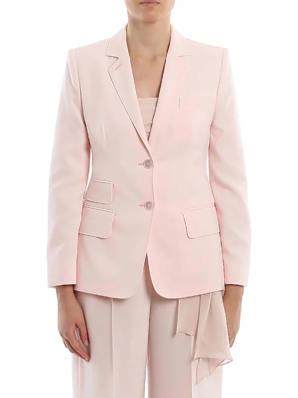 Women's Notched Lapel Blazers in Beige for a Timeless Outfit Adele Cotton Blazer In Pink Women's Notched Lapel Blazers in Beige for a Timeless Outfit Adele Cotton Blazer In Pink