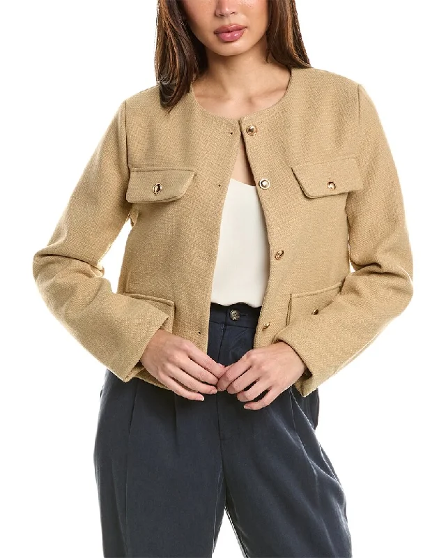 Oversized Women's Checkered Blazers in Black and White for a Trendy Style Colette Rose Jacket Oversized Women's Checkered Blazers in Black and White for a Trendy Style Colette Rose Jacket