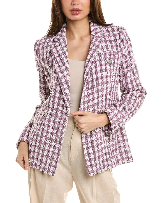 Plus Size Women's Double - Breasted Wool Blazers for Winter Office Wear Ellen Tracy Boucle Blazer Plus Size Women's Double - Breasted Wool Blazers for Winter Office Wear Ellen Tracy Boucle Blazer