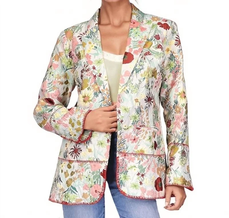 Single - Breasted Women's Corduroy Blazers in Mustard Yellow for an Autumn Vibe Lusha Jaquard Blazer In White Multi Single - Breasted Women's Corduroy Blazers in Mustard Yellow for an Autumn Vibe Lusha Jaquard Blazer In White Multi
