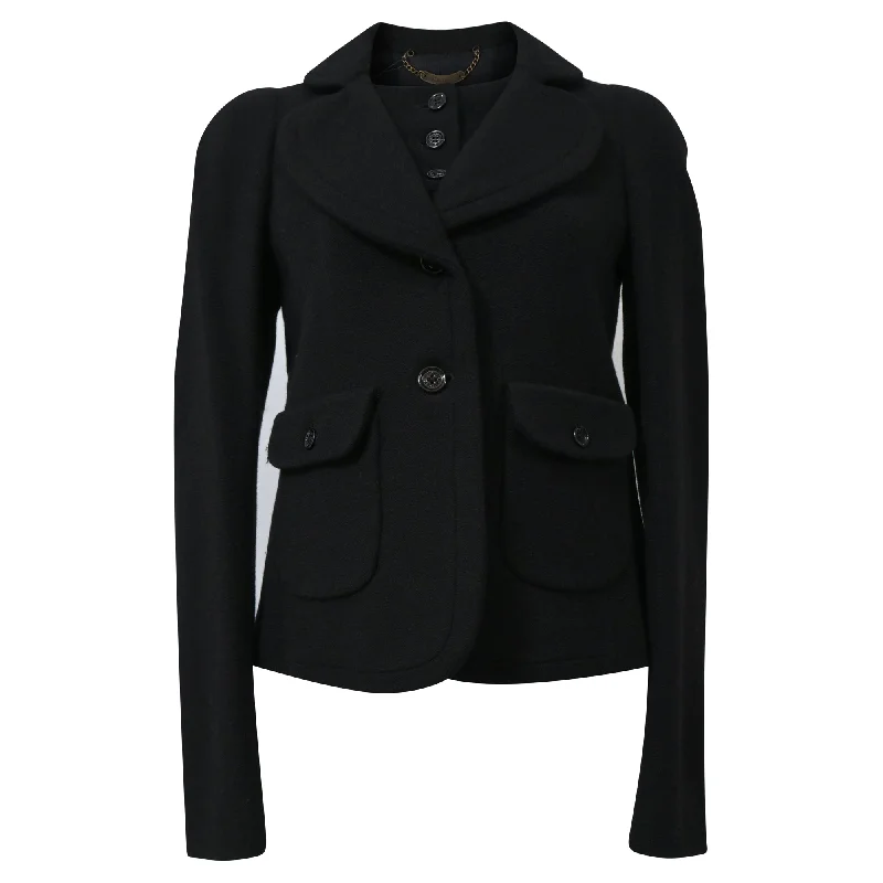 Plus size women's wool blend coats for a warm and stylish winter See by Chloé Jacket in Black Wool Plus size women's wool blend coats for a warm and stylish winter See by Chloé Jacket in Black Wool