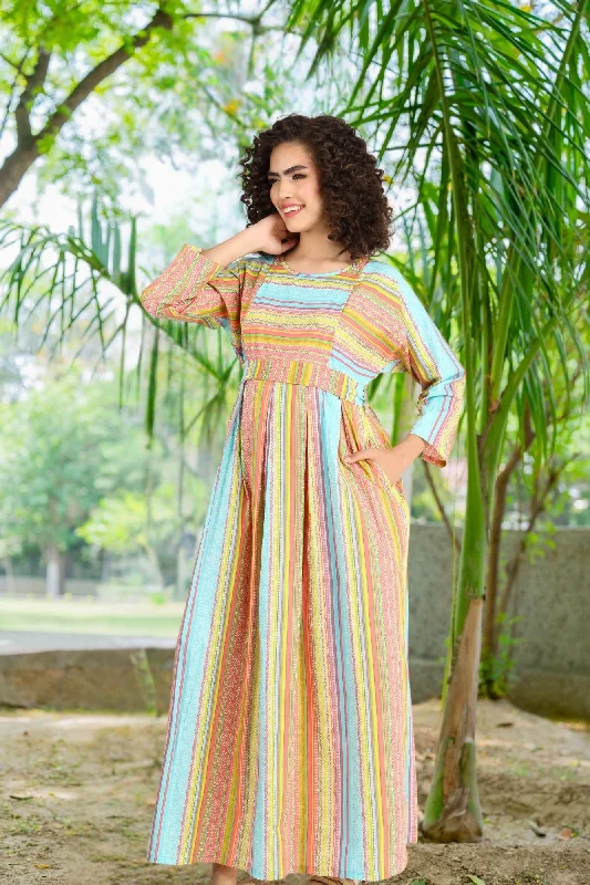 Sheer maxi dresses with lace overlays for a romantic touch Colorful Pink Maternity & Nursing Maxi Dress (100% Cotton) Sheer maxi dresses with lace overlays for a romantic touch Colorful Pink Maternity & Nursing Maxi Dress (100% Cotton)
