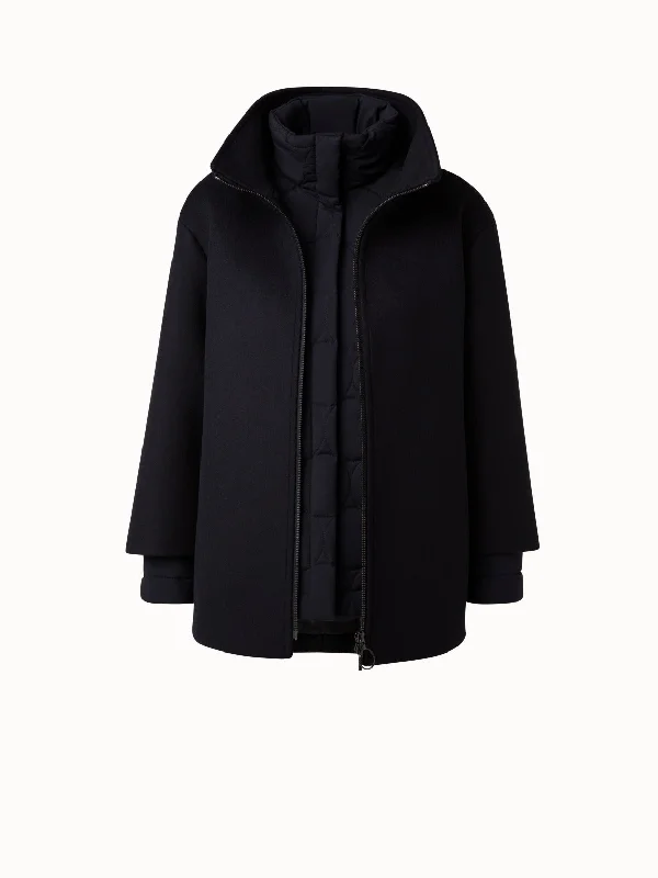 Women's quilted puffer jackets in a cropped silhouette for a modern twist 3-in-1 Carcoat Women's quilted puffer jackets in a cropped silhouette for a modern twist 3-in-1 Carcoat