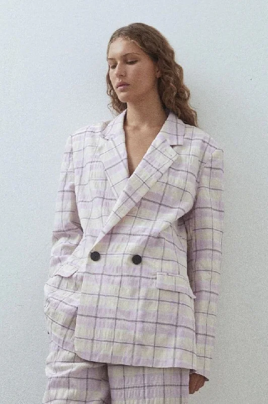 Women's cropped satin jackets in pastel shades for a glamorous evening out BLANCA Womens Alya Jacket Purple Women's cropped satin jackets in pastel shades for a glamorous evening out BLANCA Womens Alya Jacket Purple