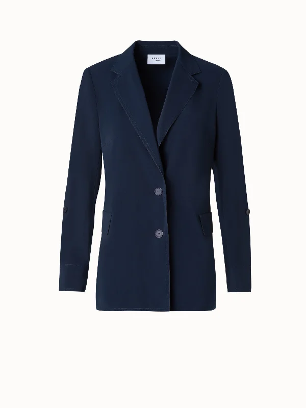 Women's shearling - lined suede jackets for ultimate warmth and luxury Boyfriend Blazer in Light Signature Lasercut Fabric Women's shearling - lined suede jackets for ultimate warmth and luxury Boyfriend Blazer in Light Signature Lasercut Fabric
