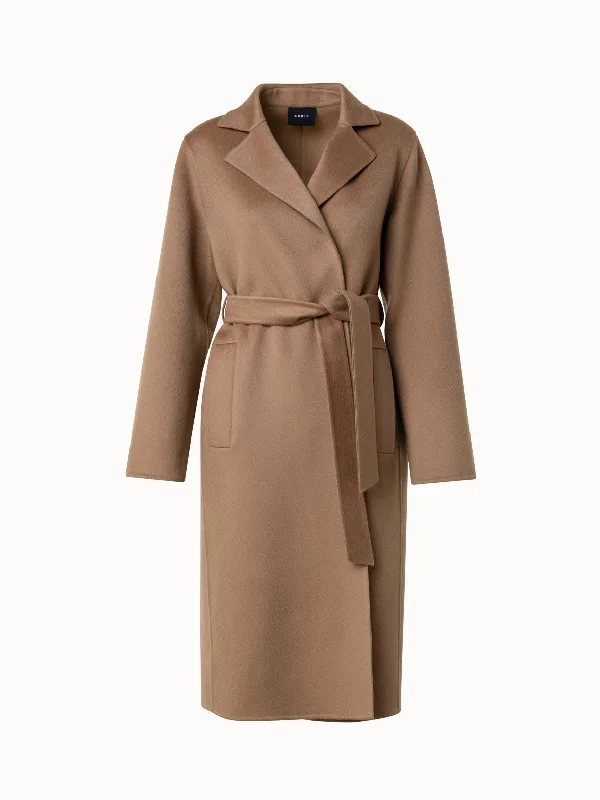 Women's windbreaker jackets with adjustable hoods for windy days Cashmere Double-Face Coat Women's windbreaker jackets with adjustable hoods for windy days Cashmere Double-Face Coat