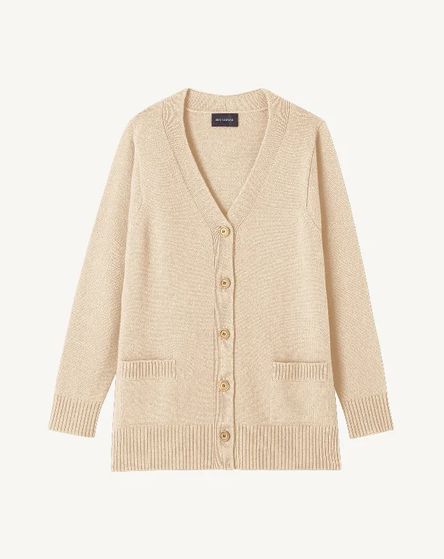 machine washable women cardigan for easy care Gilet ample