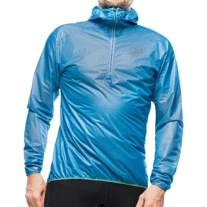 Women's bomber jackets with a holographic finish for a futuristic and eye - catching look Inov8 Raceshell Half Zip Waterproof Running Jacket - Blue Women's bomber jackets with a holographic finish for a futuristic and eye - catching look Inov8 Raceshell Half Zip Waterproof Running Jacket - Blue