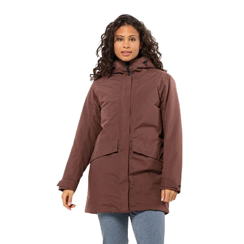 Women's moto jackets with a lace - up front for a unique and stylish touch Jack Wolfskin Tempelhof Coat - Women Women's moto jackets with a lace - up front for a unique and stylish touch Jack Wolfskin Tempelhof Coat - Women