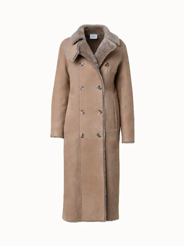 Women's long - line cardigan jackets in a soft knit for a cozy and elegant look Lamb Shearling Long Coat Women's long - line cardigan jackets in a soft knit for a cozy and elegant look Lamb Shearling Long Coat