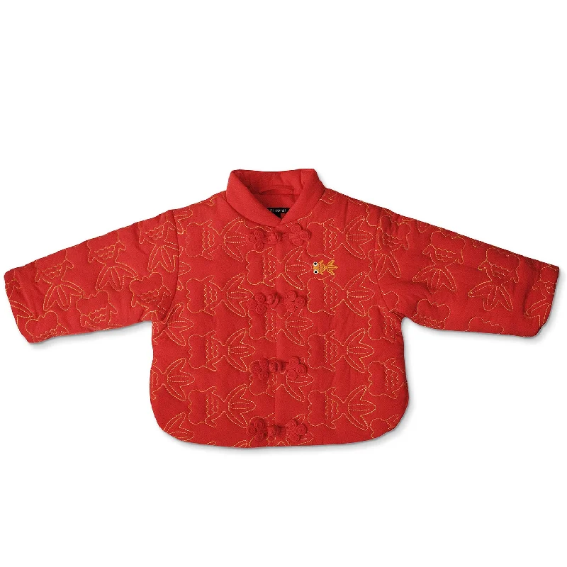 cable knit women cardigan with intricate patterns Mini Kardi Goldfish CNY Quilted Jacket cable knit women cardigan with intricate patterns Mini Kardi Goldfish CNY Quilted Jacket