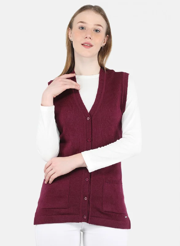 sequin embellished women cardigan for special occasions Women Purple Solid Cardigan