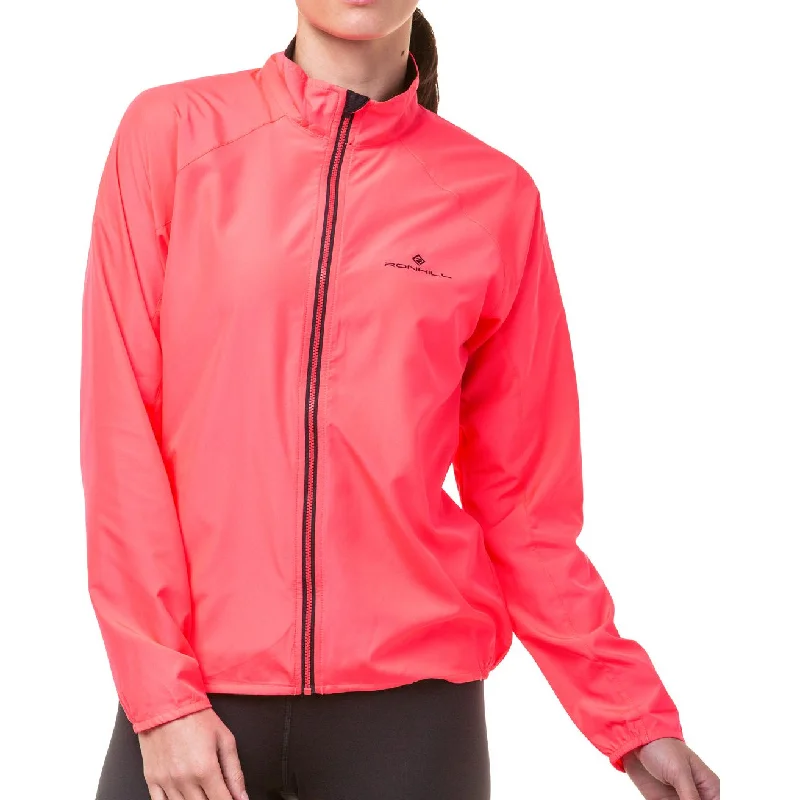 Women's waterproof rain jackets in bright yellow for high - visibility outdoor activities Ronhill Core Womens Running Jacket - Pink Women's waterproof rain jackets in bright yellow for high - visibility outdoor activities Ronhill Core Womens Running Jacket - Pink