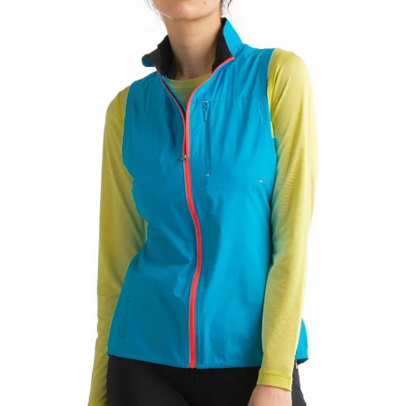 Women's bomber jackets with a holographic finish for a futuristic and eye - catching look Ronhill Tech LTW Womens Running Gilet - Blue Women's bomber jackets with a holographic finish for a futuristic and eye - catching look Ronhill Tech LTW Womens Running Gilet - Blue