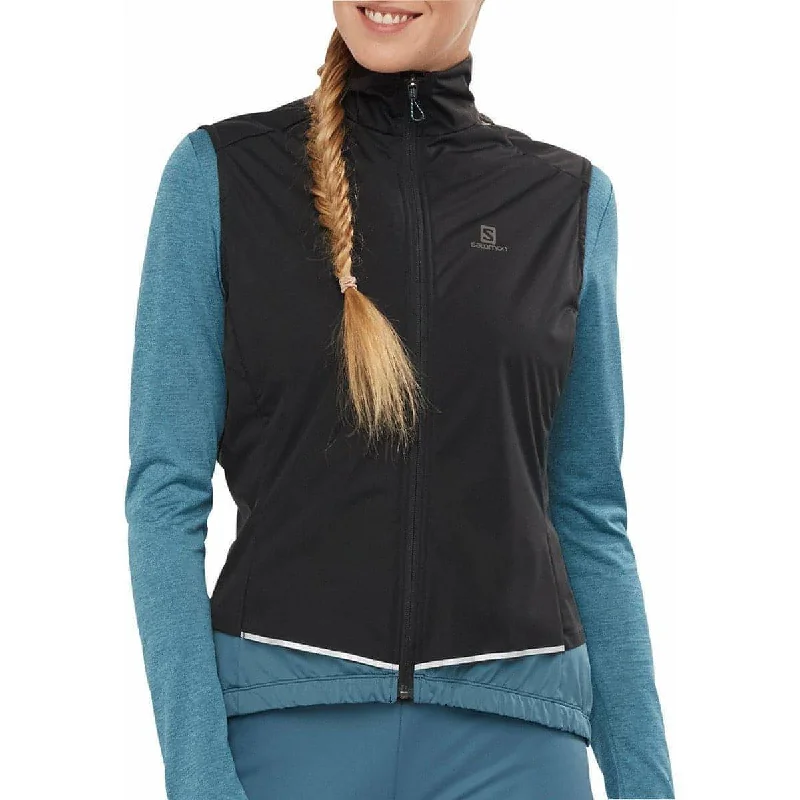 Women's long - length wool blend jackets for a warm and stylish winter look Salomon Light Shell Womens Running Gilet - Black Women's long - length wool blend jackets for a warm and stylish winter look Salomon Light Shell Womens Running Gilet - Black