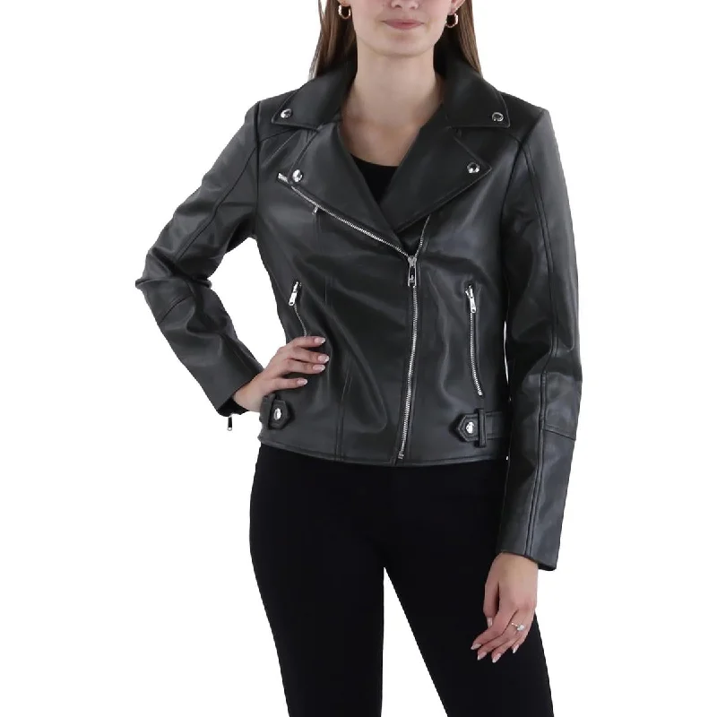 Women's leather A - line leather skirts Sam Edelman Womens Faux Leather Short Motorcycle Jacket Women's leather A - line leather skirts Sam Edelman Womens Faux Leather Short Motorcycle Jacket
