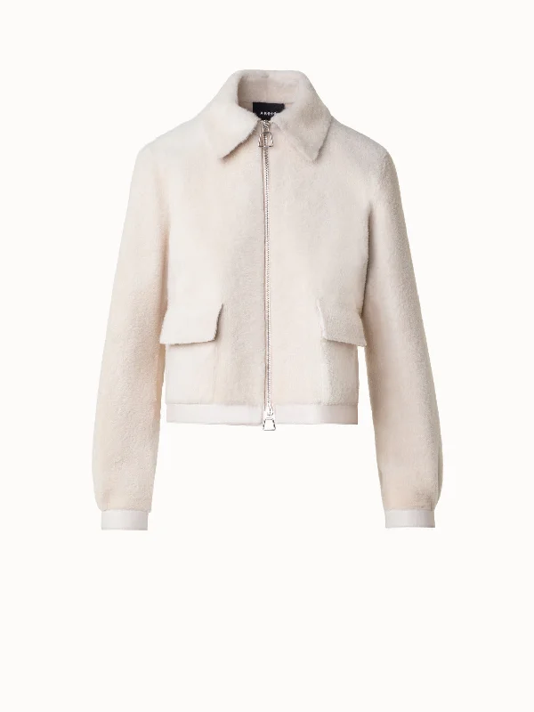 Women's trench coats with a removable belt for customizable styling Short Shearling Leather Jacket Women's trench coats with a removable belt for customizable styling Short Shearling Leather Jacket