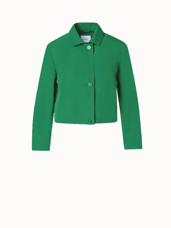 Women's moto jackets with a lace - up front for a unique and stylish touch Short Techno Taffeta Jacket Women's moto jackets with a lace - up front for a unique and stylish touch Short Techno Taffeta Jacket