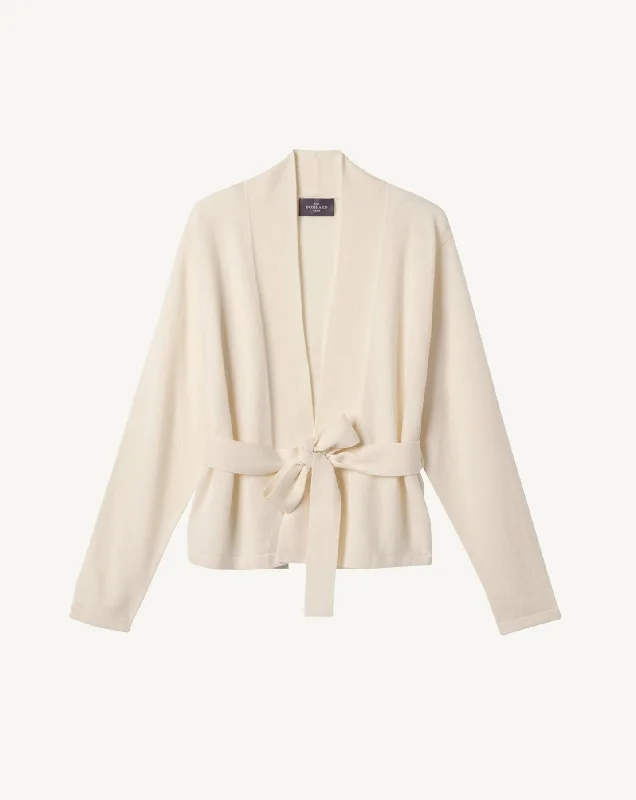 open front women cardigan for easy styling Veste courte ceinturée