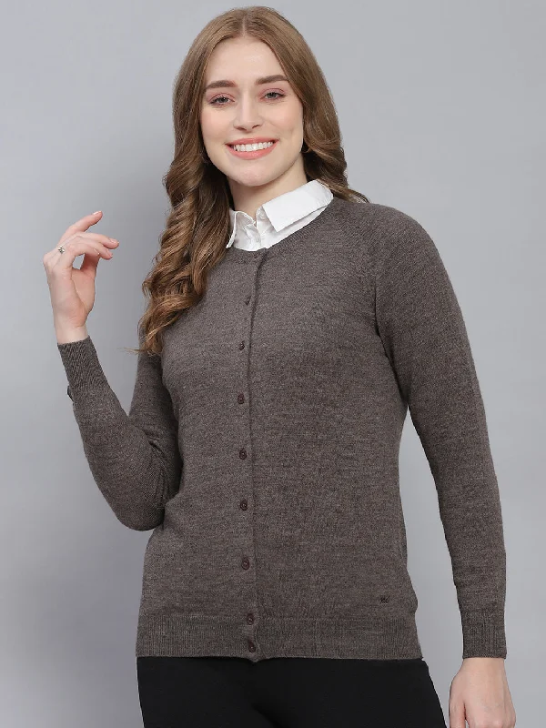 lightweight women cardigan for spring and fall Women Grey Solid Round Neck Full Sleeve Cardigans lightweight women cardigan for spring and fall Women Grey Solid Round Neck Full Sleeve Cardigans