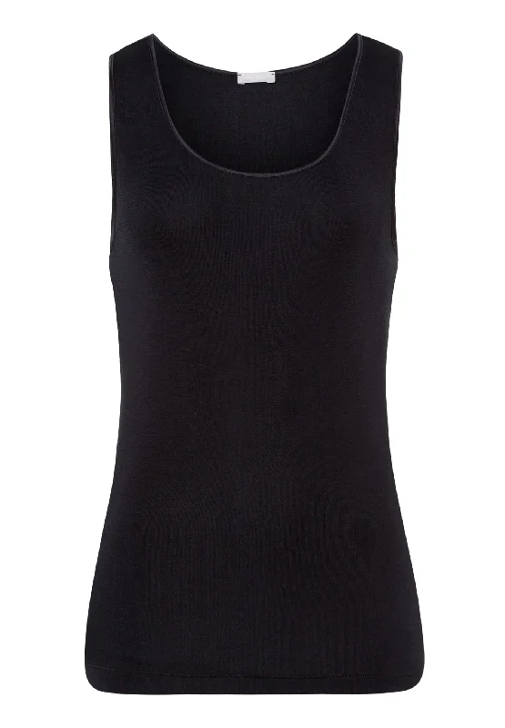 V - Neck Women's Moisture - Wicking Tank Tops for Running  Pure Silk Silk Round Neck Tank Top | Black 71717-019