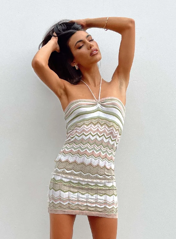 Mini dresses with pleated skirts for a classic look Ariella Mini Dress Green