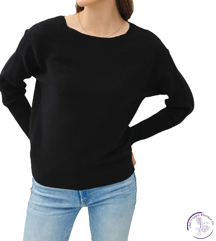 Plaid Women's Knit Button - Up Tops in a Preppy Look  Boat Neck Classics Knit Top
